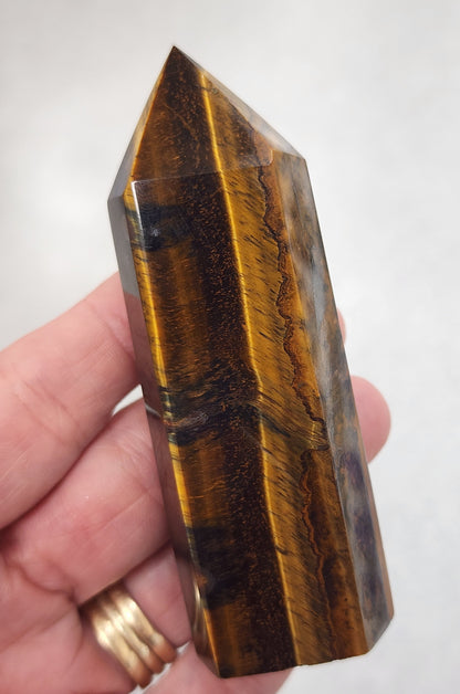 Tiger Eye Tower/Point - 3.5 inches