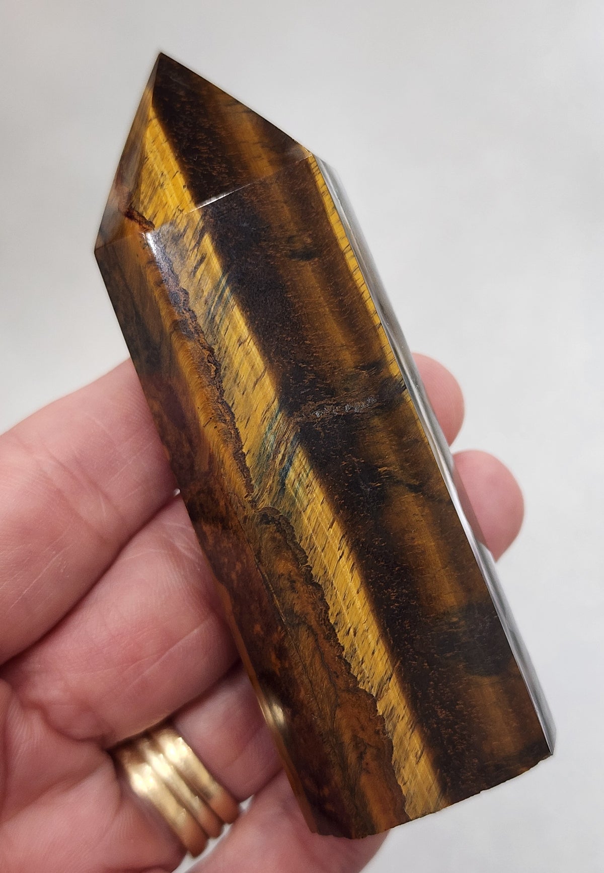 Tiger Eye Tower/Point - 3.5 inches