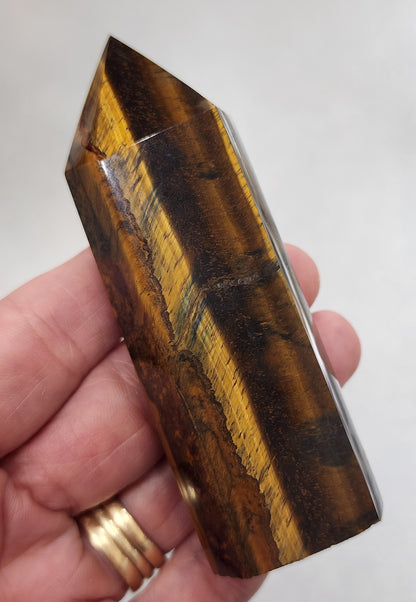 Tiger Eye Tower/Point - 3.5 inches