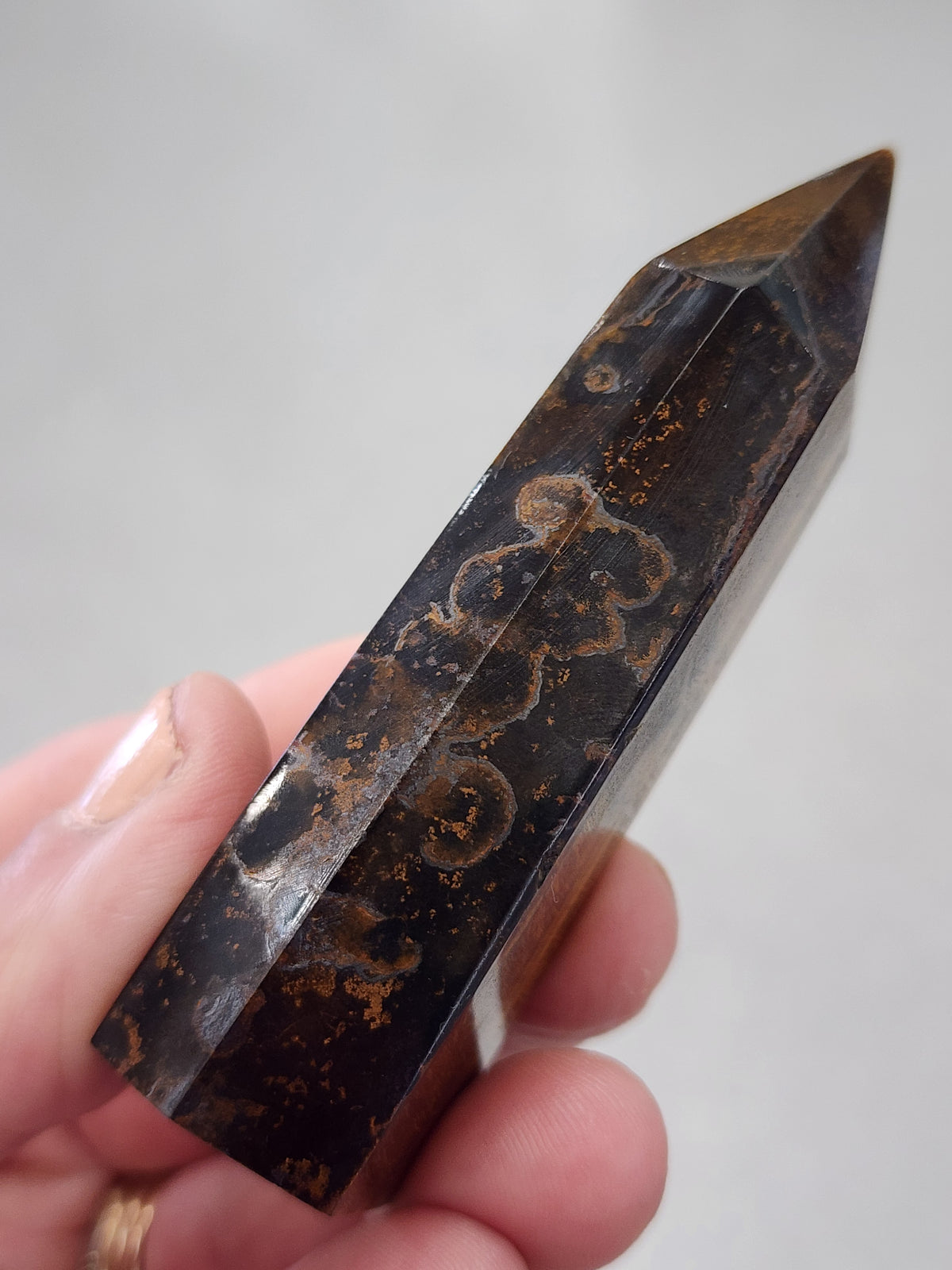 Tiger Eye Tower/Point - 3.1 inches