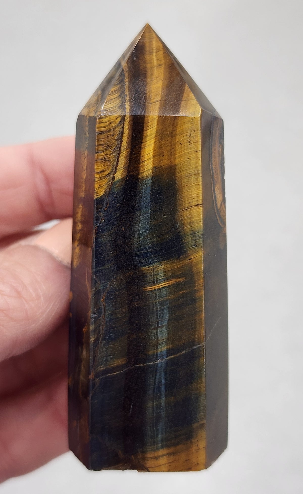 Tiger Eye Tower/Point - 3.0 inches