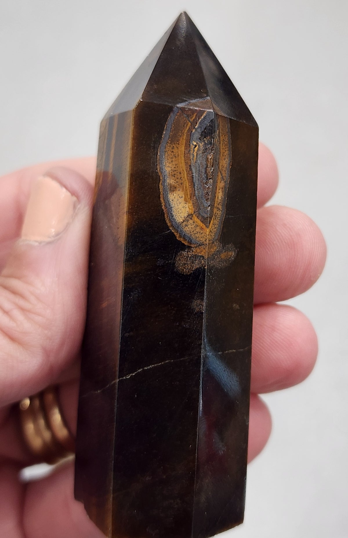 Tiger Eye Tower/Point - 3.0 inches