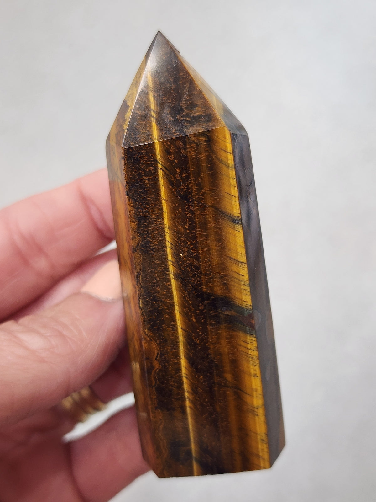 Tiger Eye Tower/Point - 3.3 inches