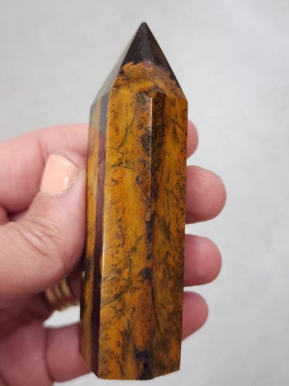 Tiger Eye Tower/Point - 3.3 inches