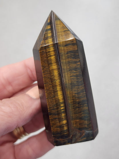 Tiger Eye Tower/Point - 3.0 inches
