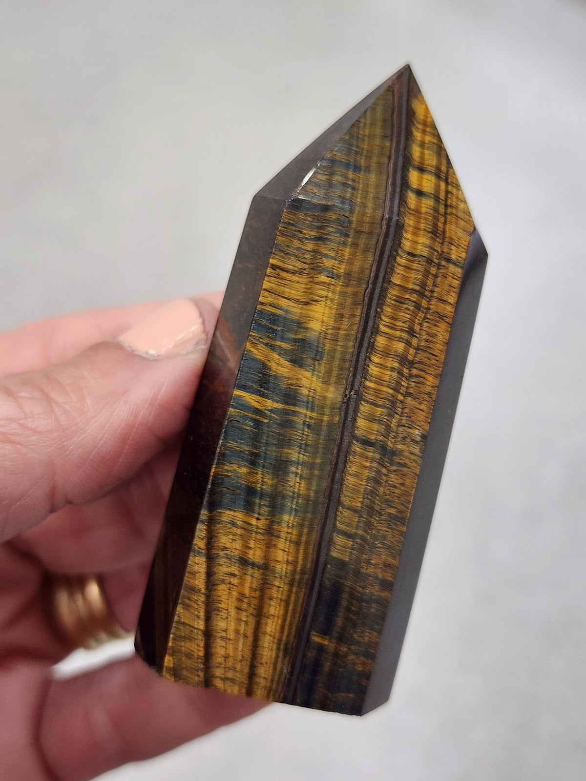 Tiger Eye Tower/Point - 3.0 inches