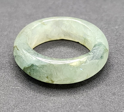 Burmese Jade Band Ring – 7.0mm Wide – Size 6.25