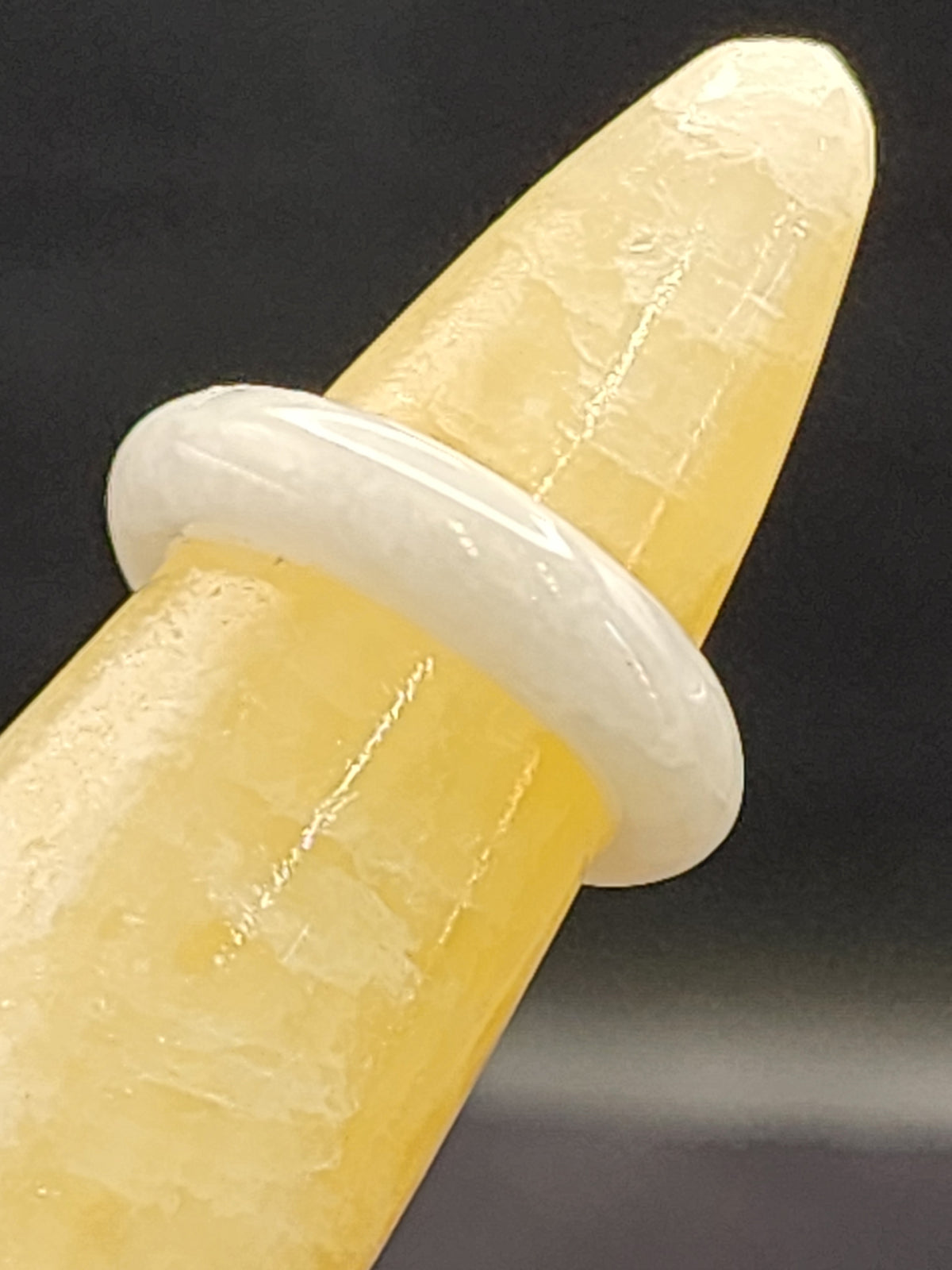 Burmese Jade Band Ring – 5.5mm Wide – Size 6.5