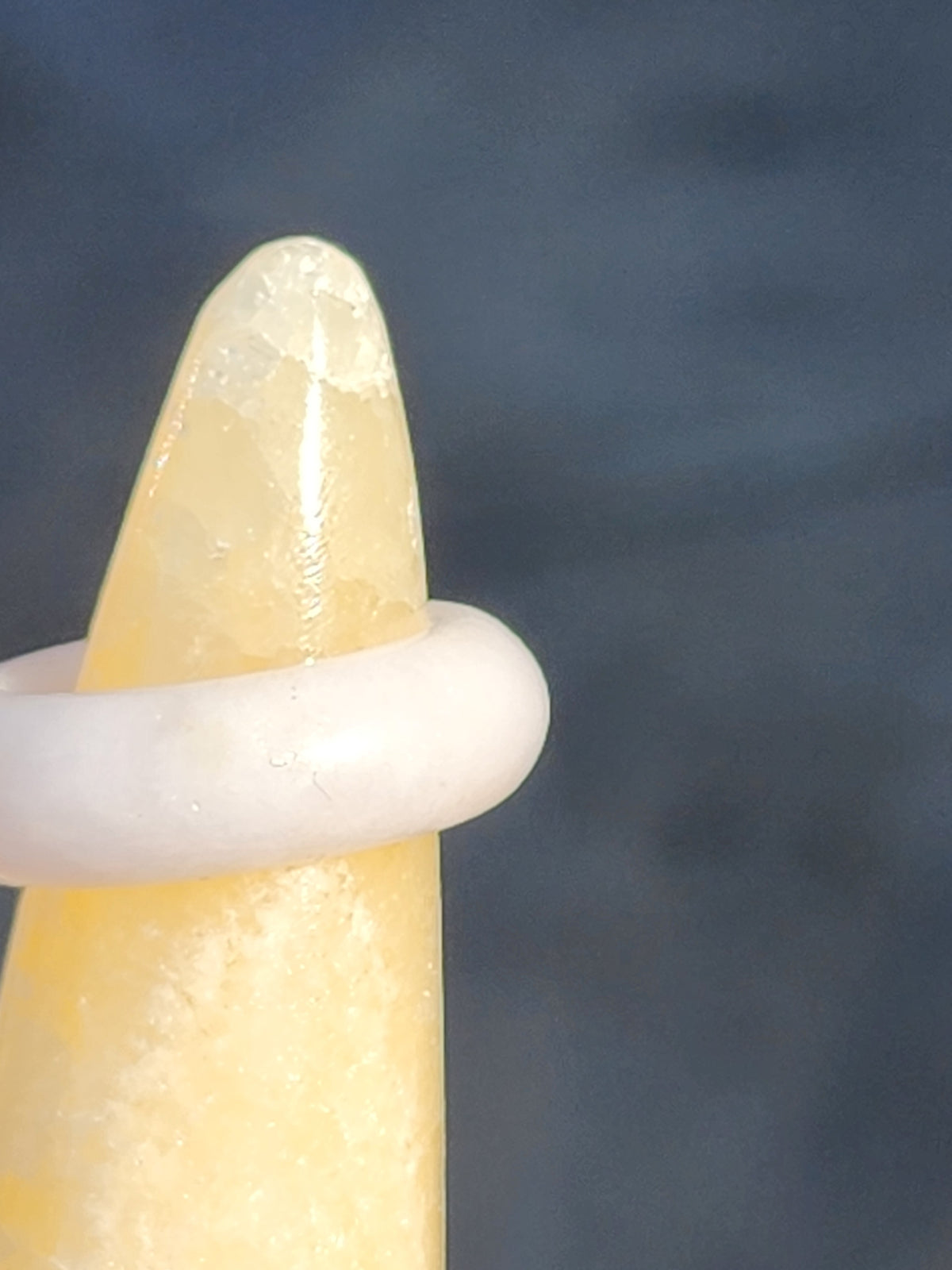 Burmese Jade Band Ring – 7.0mm Wide – Size 5.0