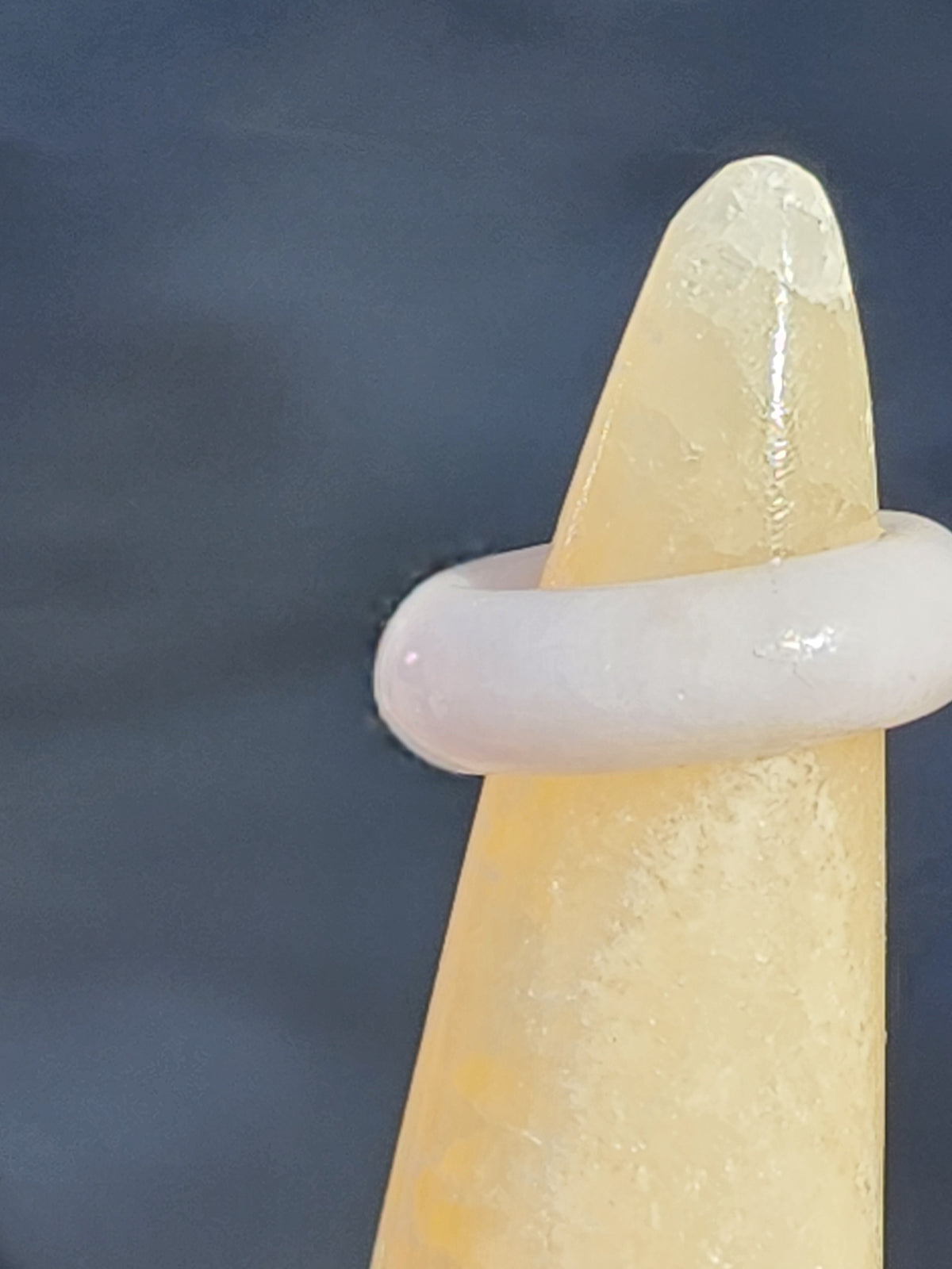 Burmese Jade Band Ring – 7.0mm Wide – Size 5.0
