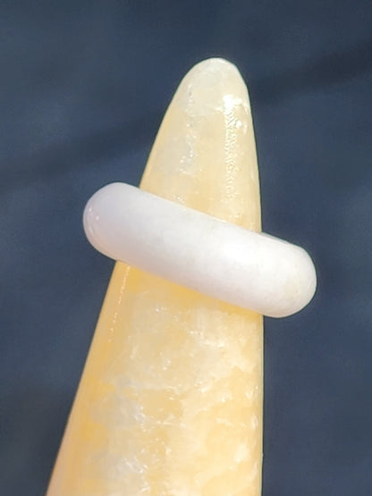 Burmese Jade Band Ring – 7.0mm Wide – Size 5.0