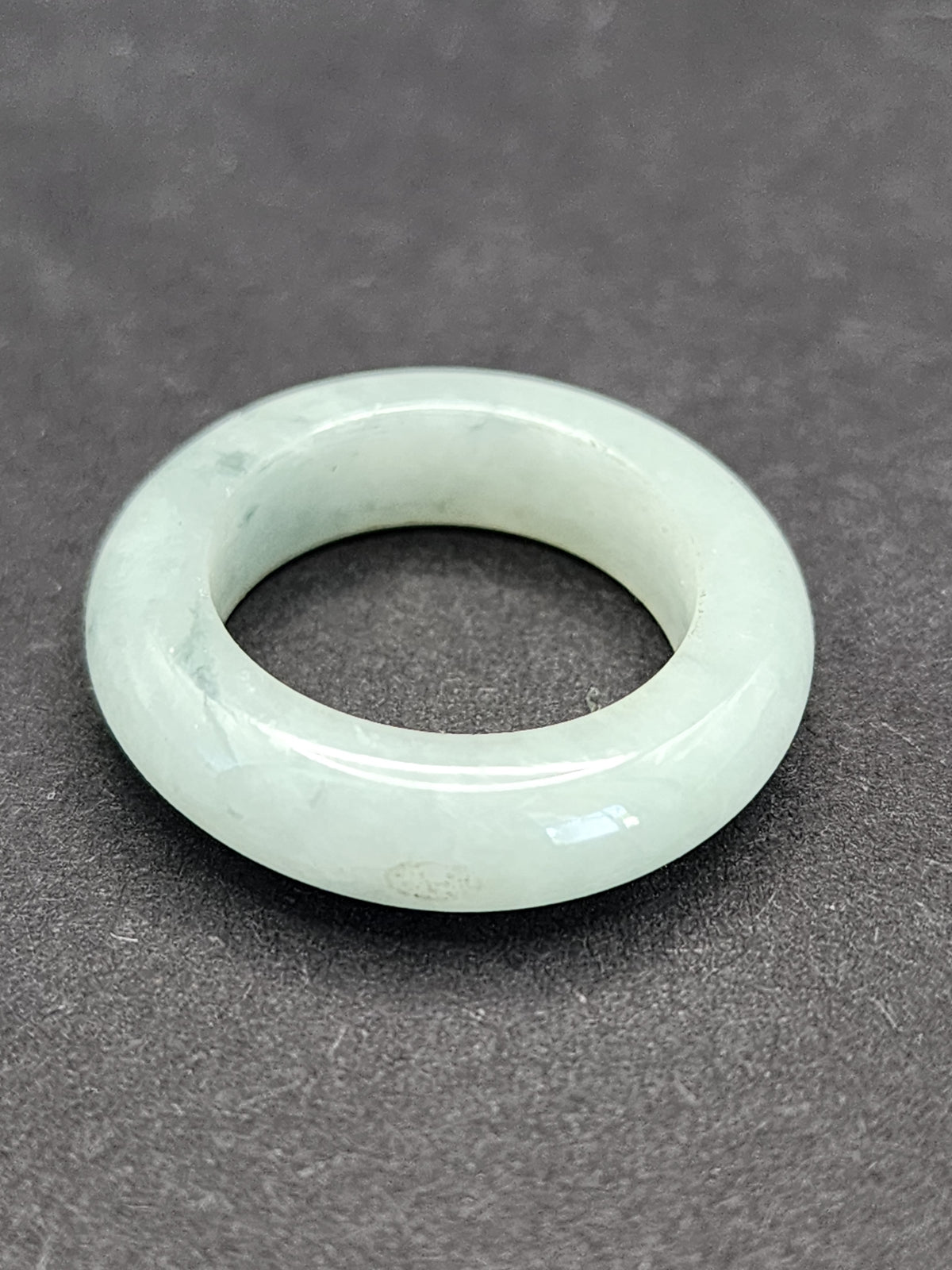 Burmese Jade Band Ring – 5.5mm Wide – Size 5.5