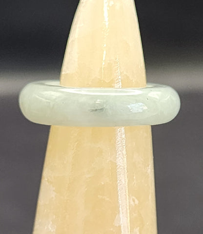 Burmese Jade Band Ring – 5.5mm Wide – Size 5.5