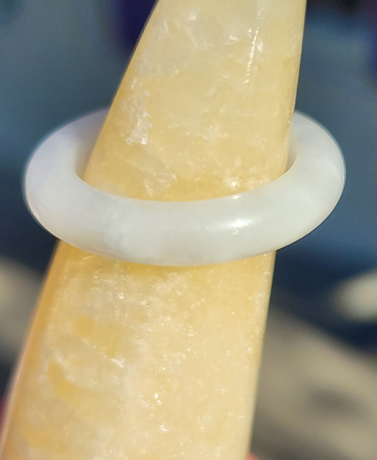 Burmese Jade Band Ring – 4.0mm Wide – Size 6.25