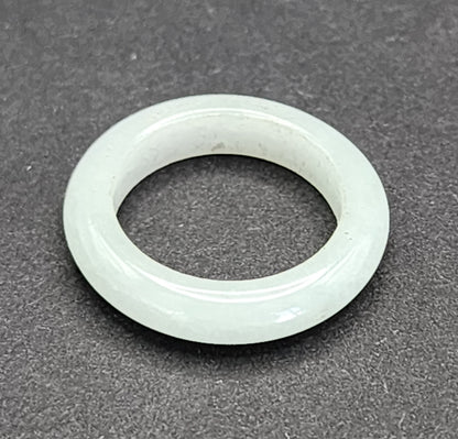Burmese Jade Band Ring – 4.5mm Wide – Size 6.0
