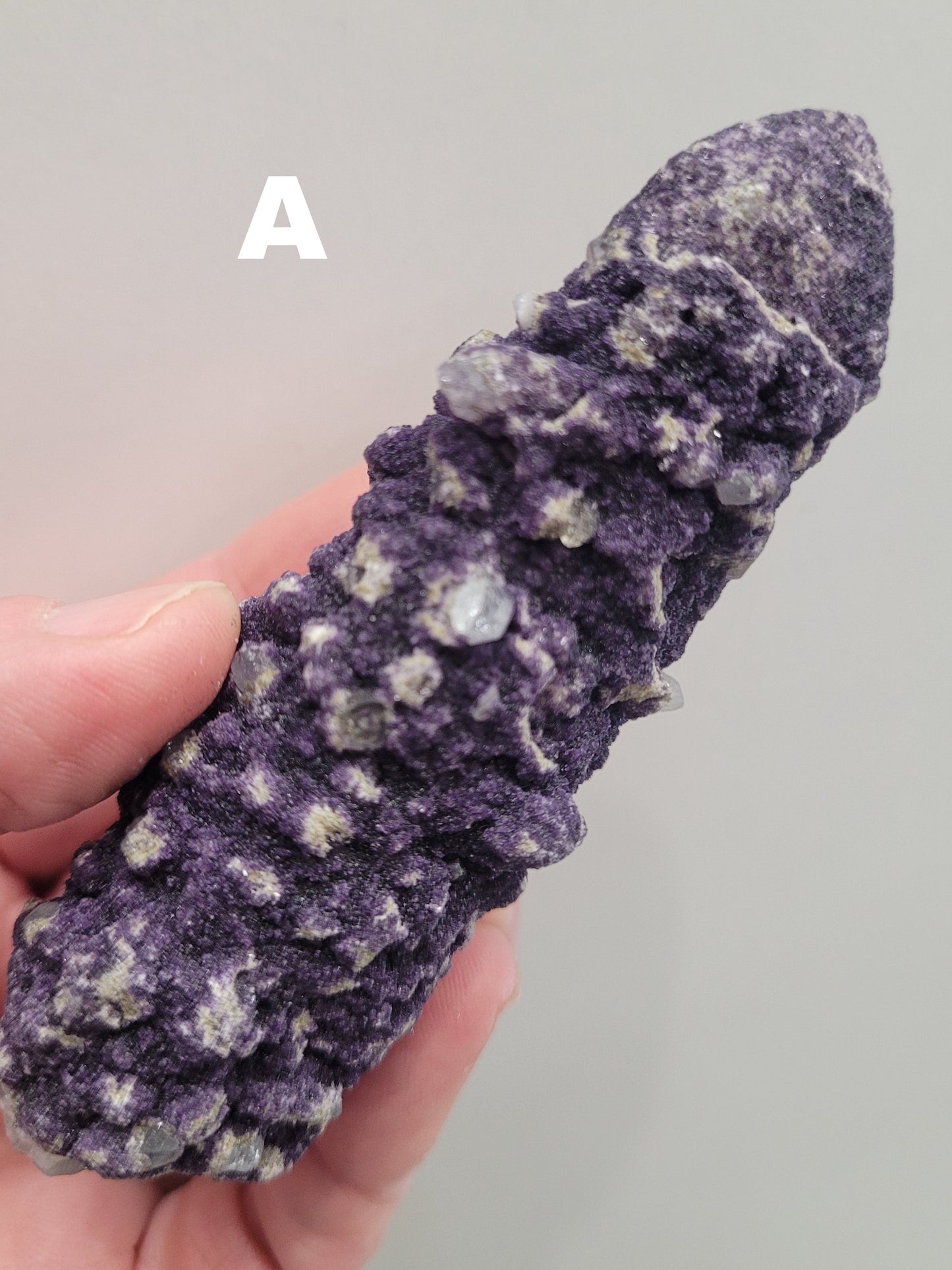 Fluorite Coated Quartz-Huanggangliang Mining District, Inner Mongolia, China