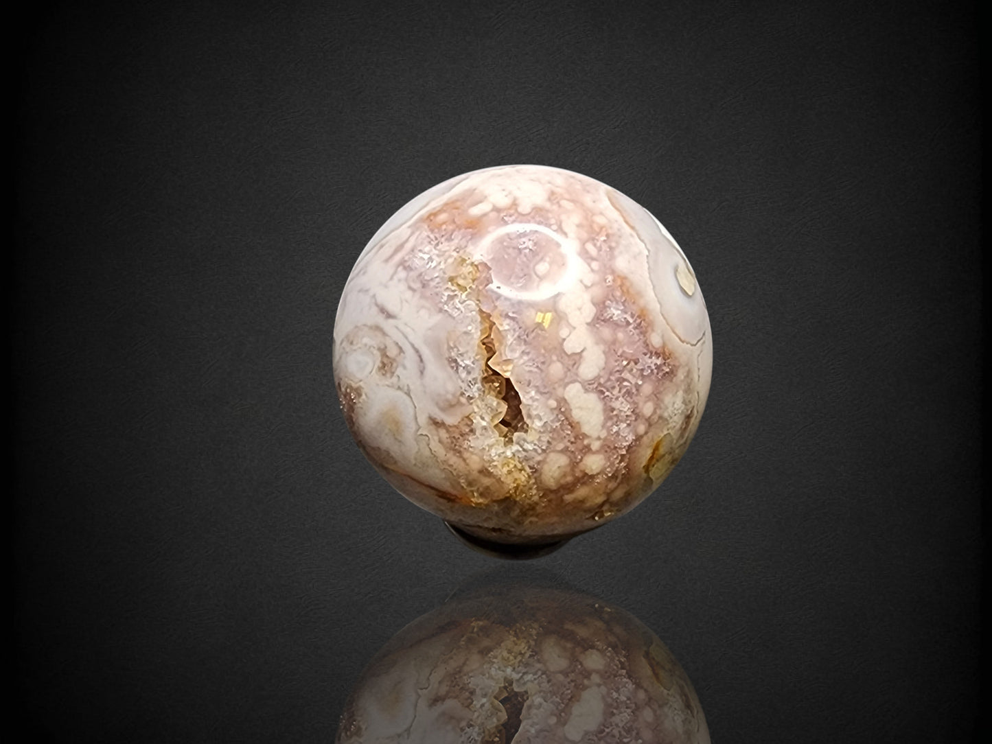 Flower Agate Sphere