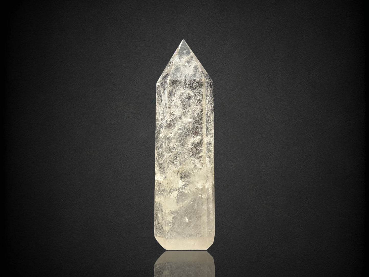 Large Clear Quartz Six Sided Tower