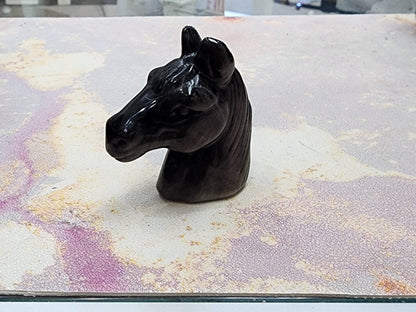 Hand-Carved Crystal Horse Bust