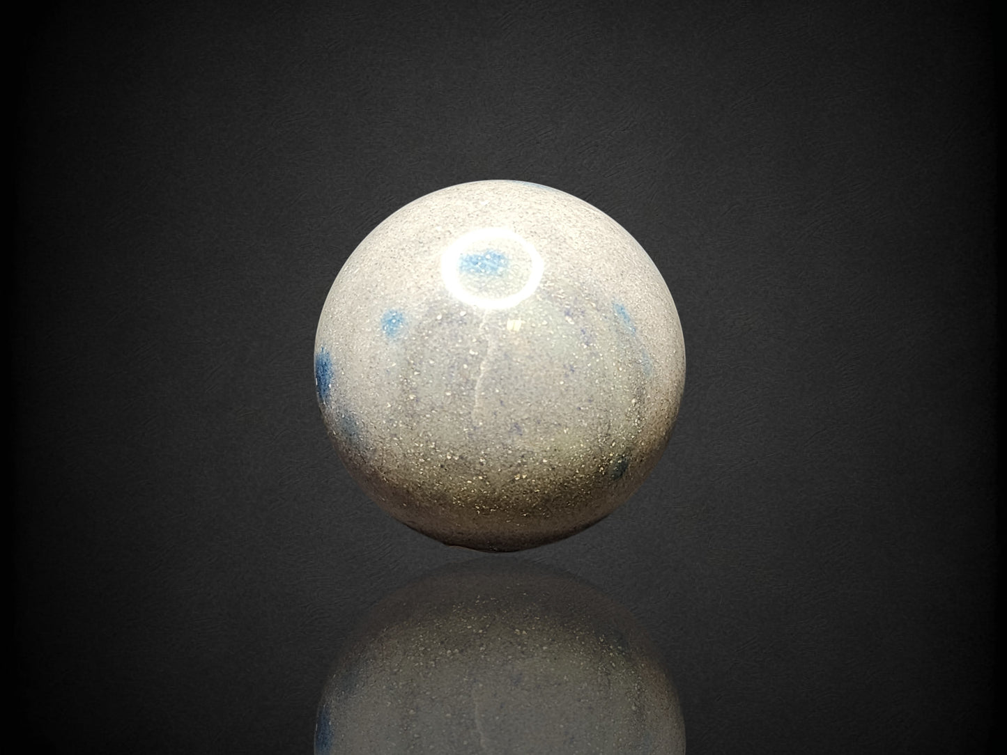 Apatite in Cleavelandite Sphere