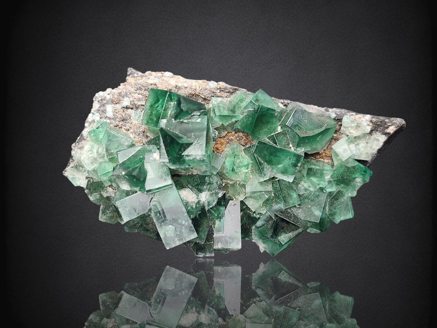 FLUORITE- Greedy Hog Pocket, Diana Marie Mine, Weardale, UK- Cabinet