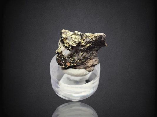 PYRITE- C.E. Duff & Son Quarry, Huntsville, Logan County, Ohio, USA- Miniature