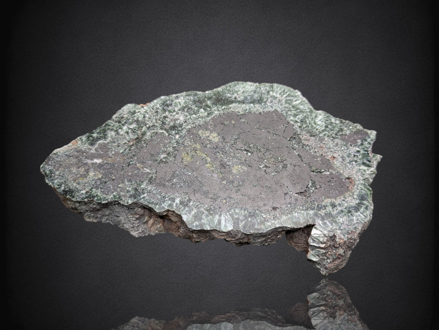 SERAPHINITE- Korshunovskoye Iron Deposit, Zheleznogorsk, Irkutsk Obla- Cabinet