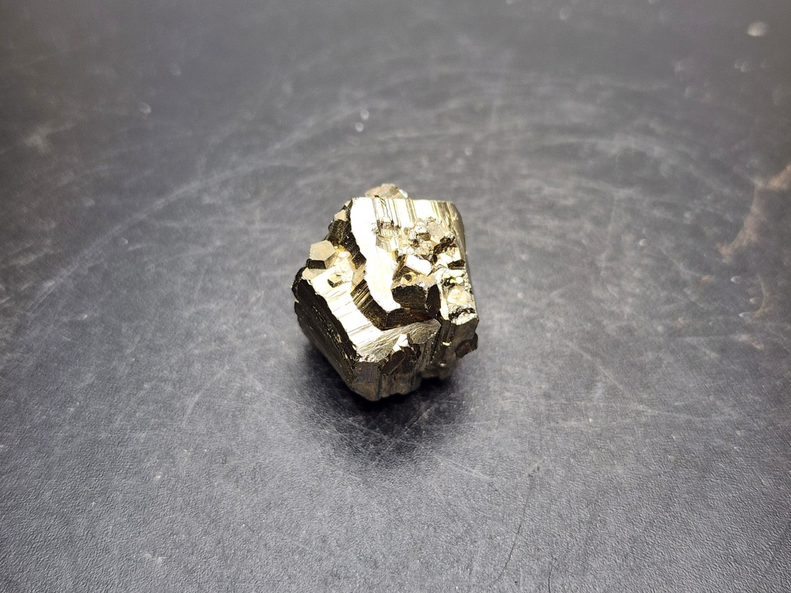 PYRITE-Avoca Quarry, Jefferson County, Kentucky, USA- Miniature