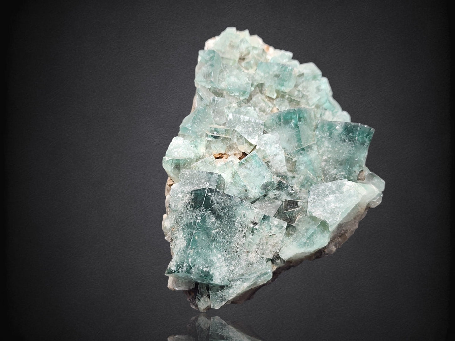 FLUORITE- Rainbow's End Pocket, Lady Annabella Mine, Weardale, England- Cabinet