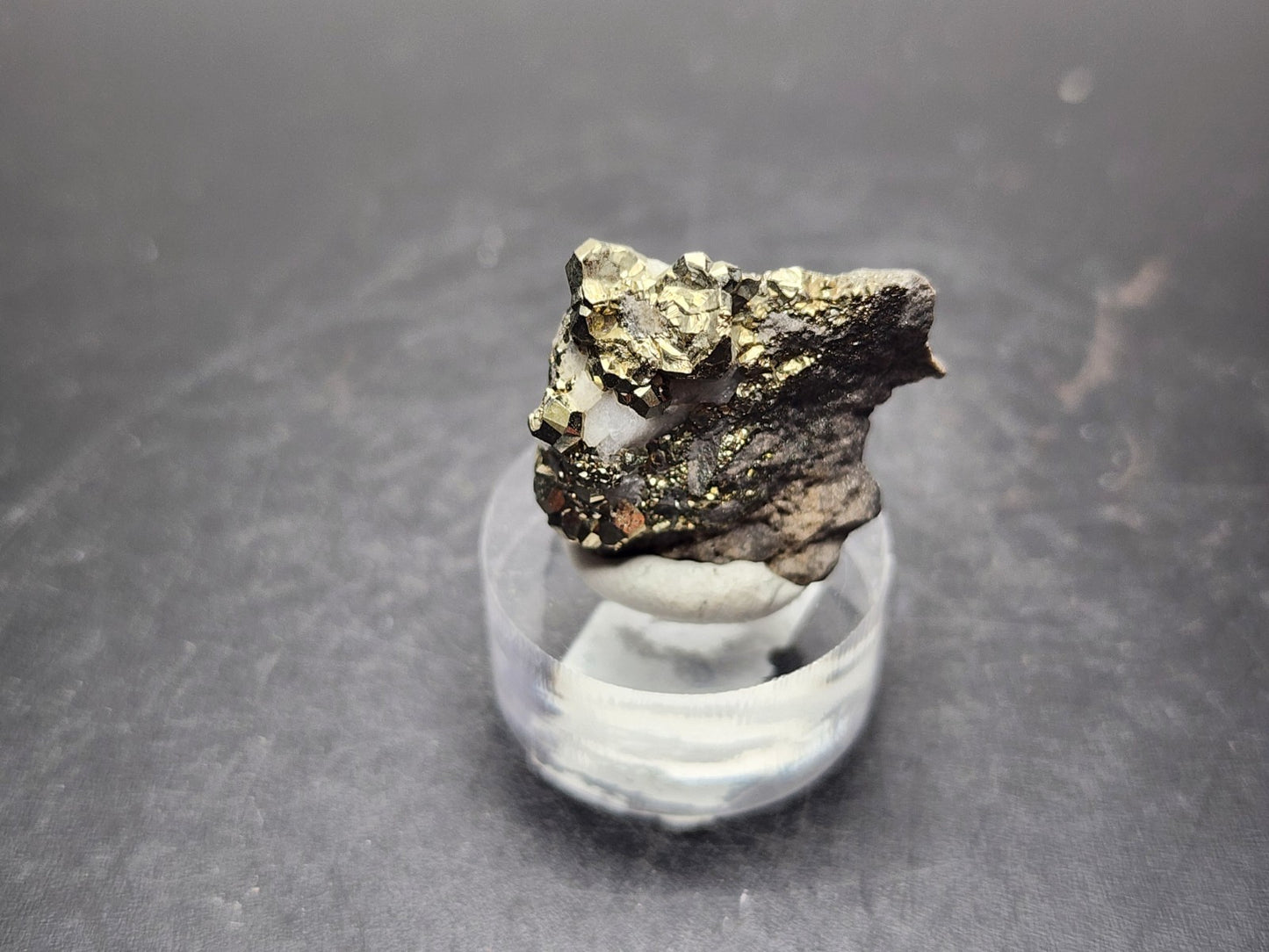 PYRITE- C.E. Duff & Son Quarry, Huntsville, Logan County, Ohio, USA- Miniature