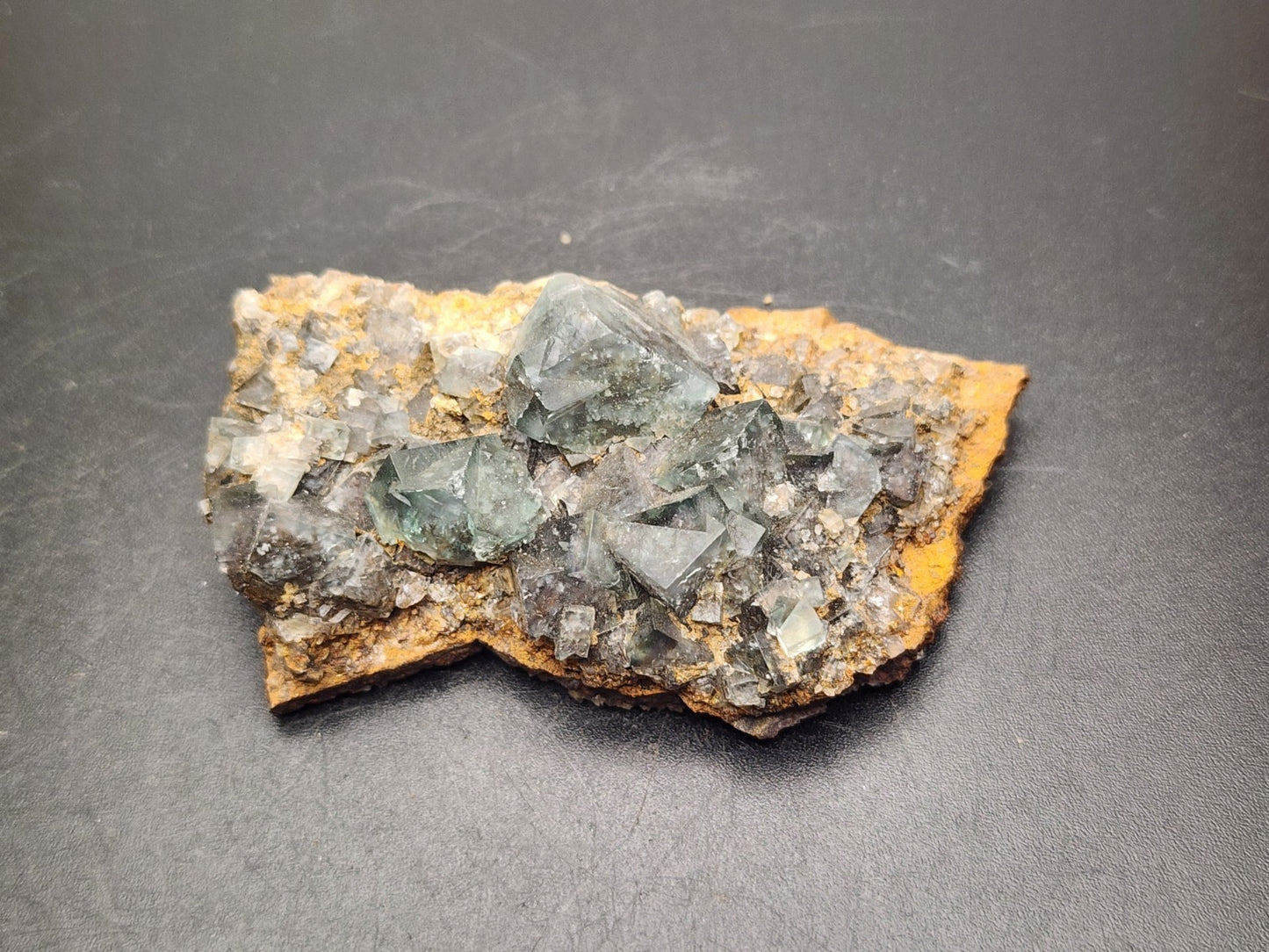 FLUORITE- Hidden Forest Pocket, Diana Marie Mine, Weardale, UK- Cabinet