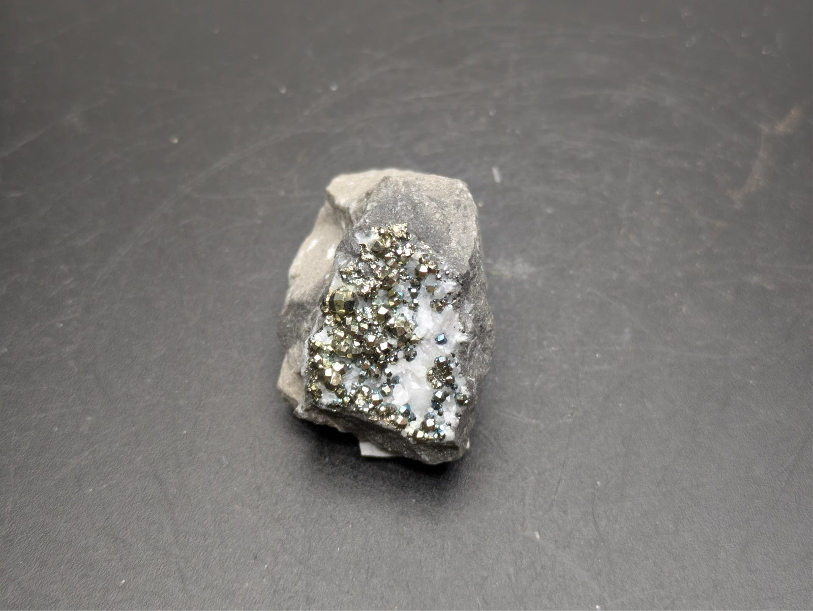 PYRITE- C.E. Duff & Son Quarry, Huntsville, Logan County, Ohio USA- Miniature