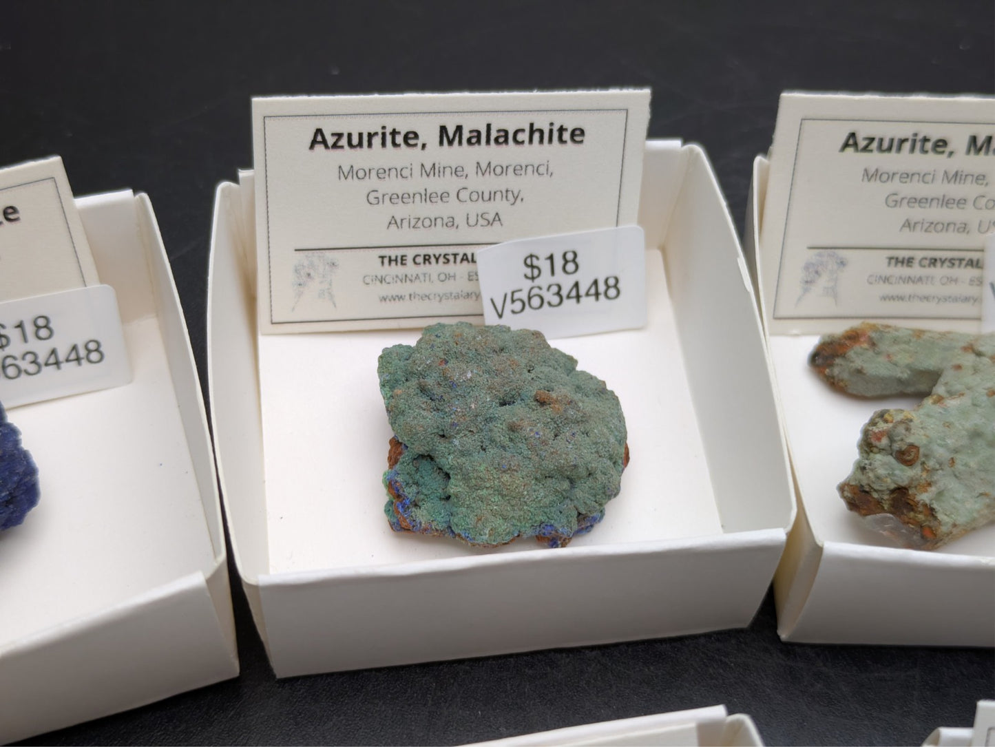 AZURITE, MALACHITE- Morenci Mine, Greenlee County, Arizona- Miniature