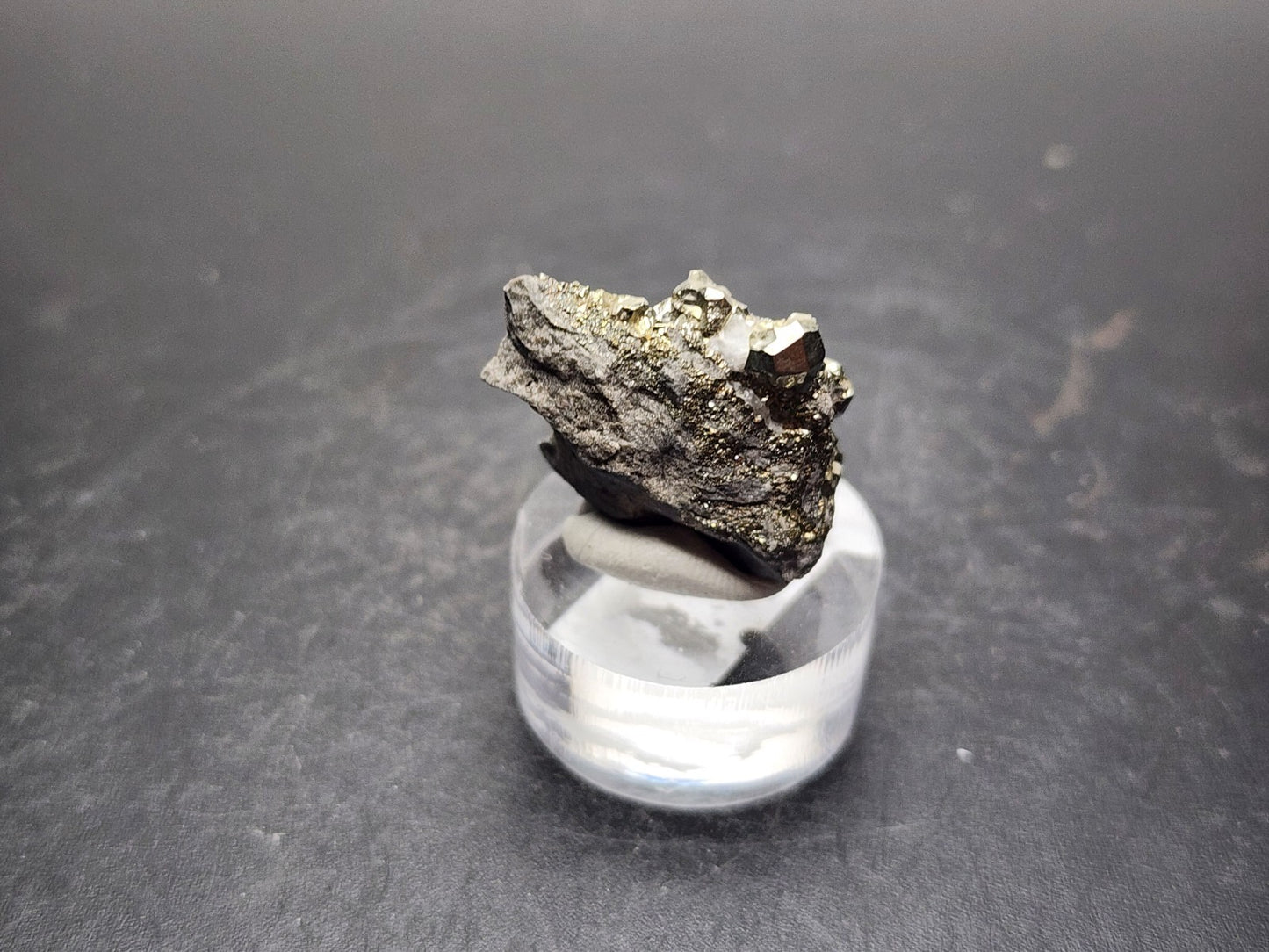 PYRITE- C.E. Duff & Son Quarry, Huntsville, Logan County, Ohio, USA- Miniature