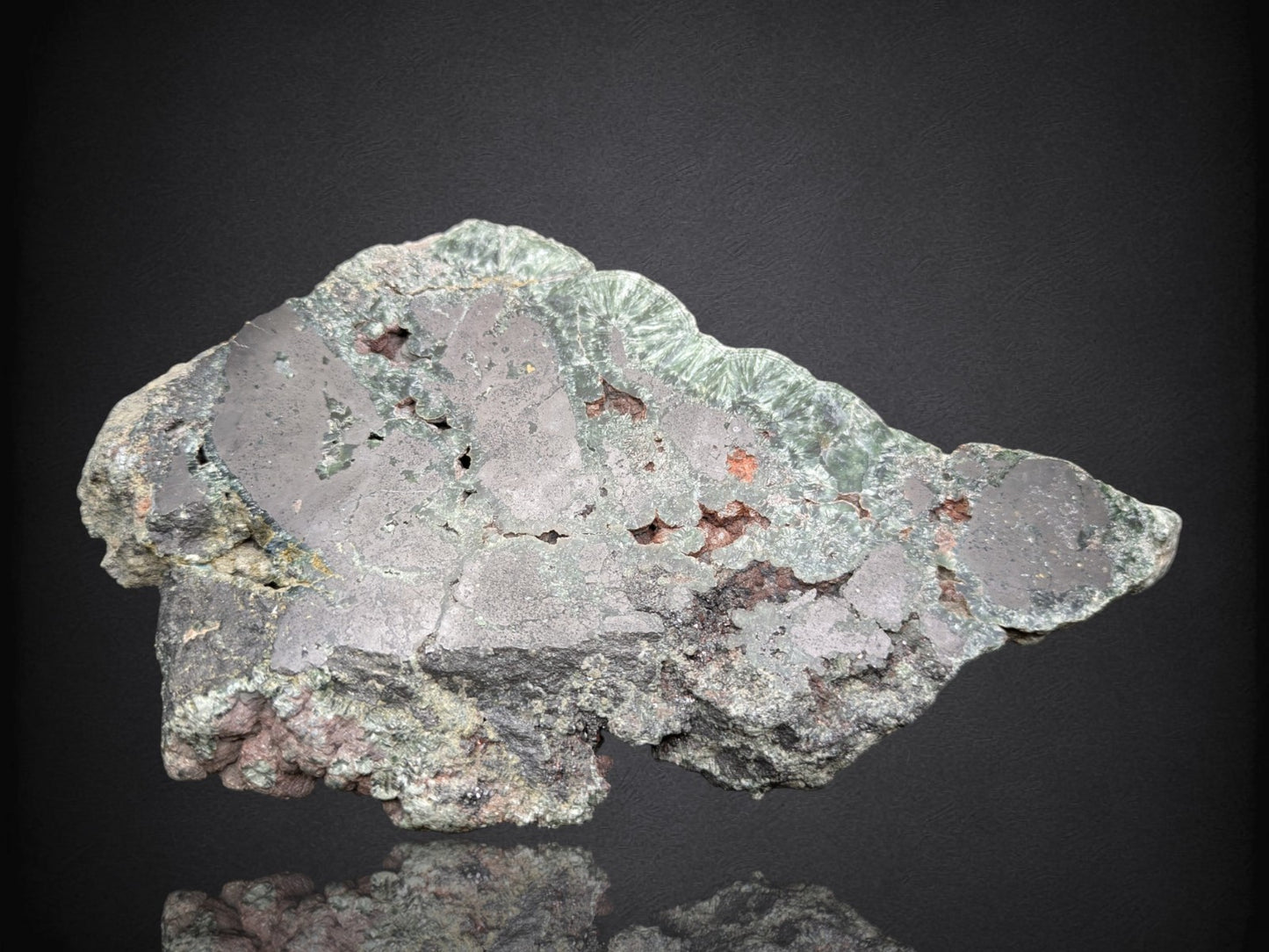 SERAPHINITE- Korshunovskoye Iron Deposit, Zheleznogorsk, Irkutsk Obla- Cabinet