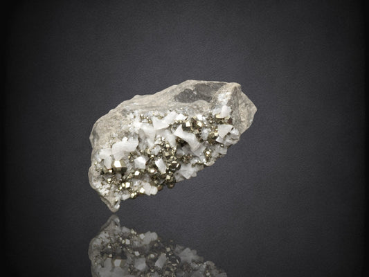 PYRITE- C.E. Duff & Son Quarry, Huntsville, Logan County, Ohio USA- Miniature