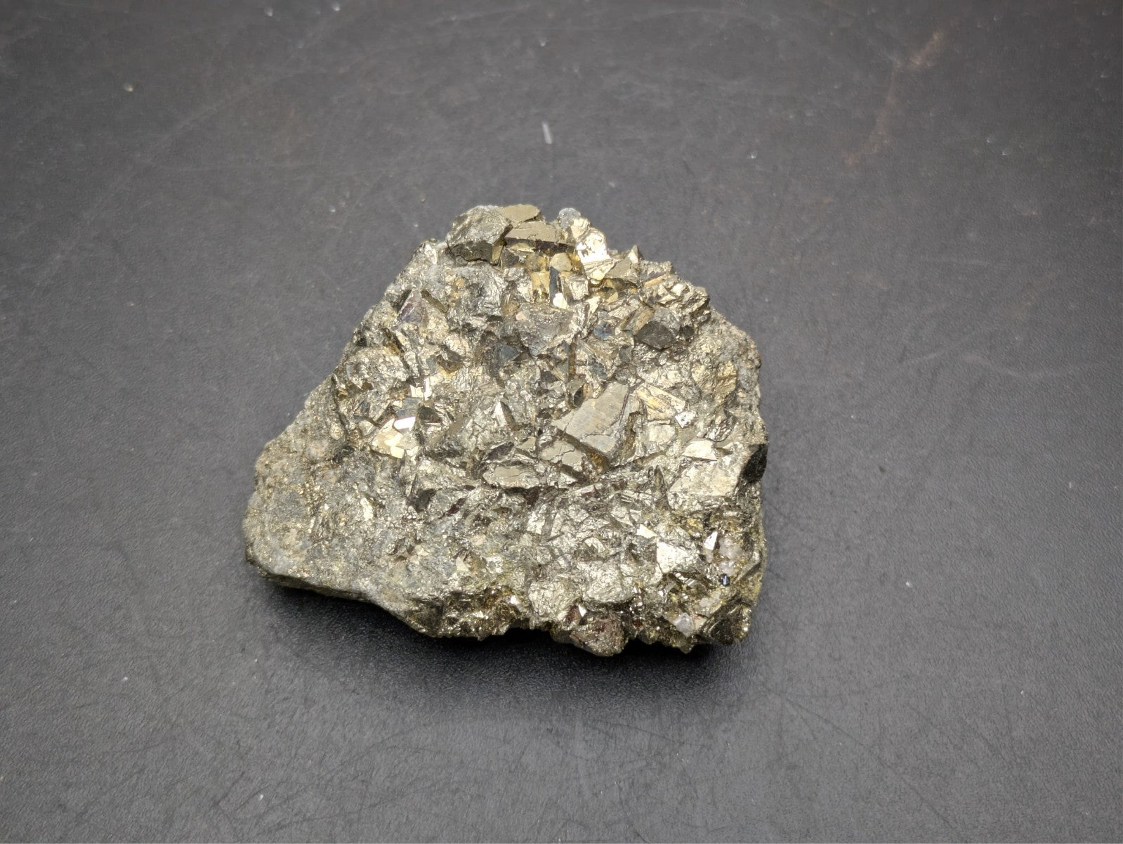 PYRITE- Huanzala Mine, Huallance, Bolognesi Province, Ancash, Peru- Miniature