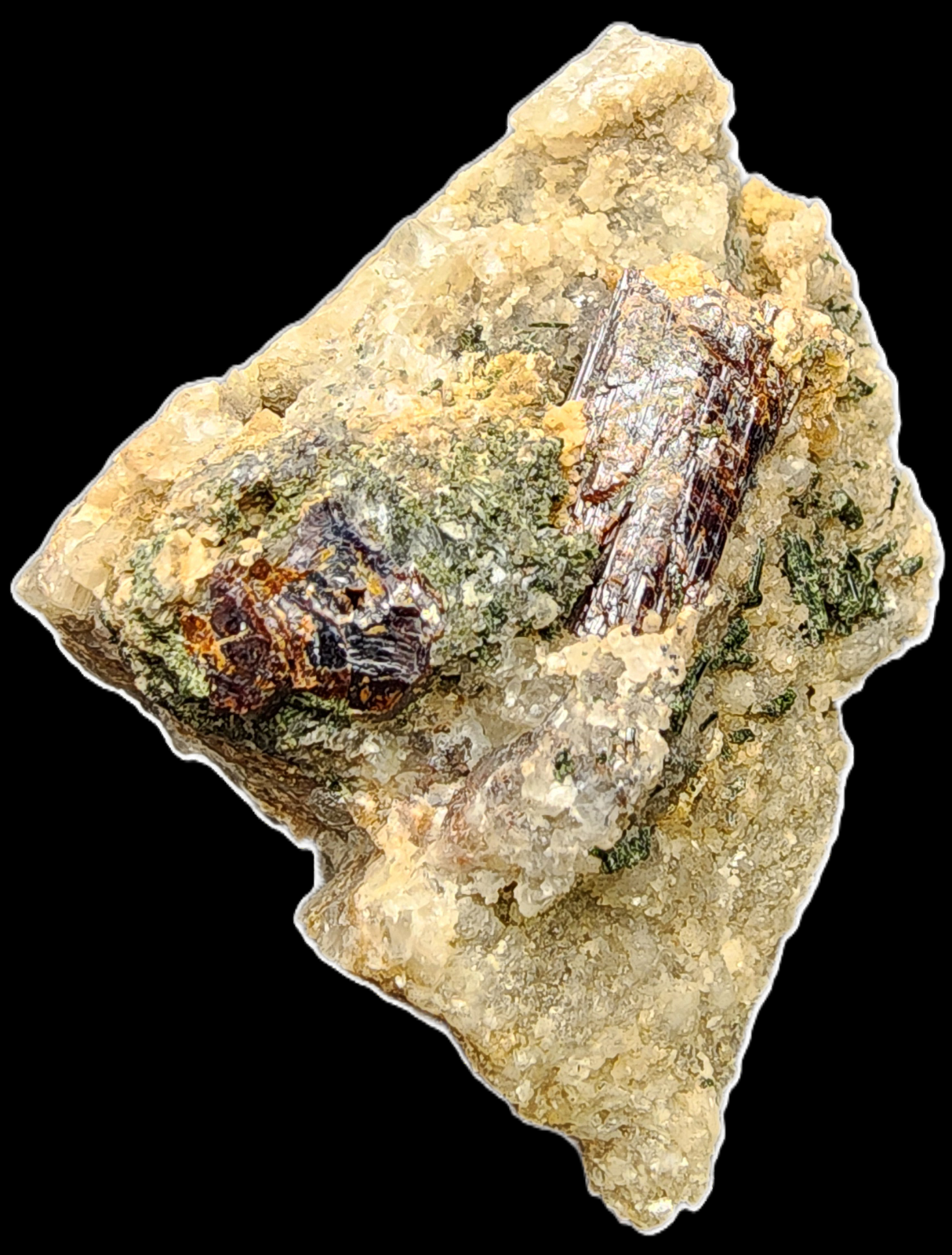 RUTILE- McGregor Lake, Québec, Canada- Miniature-Sized