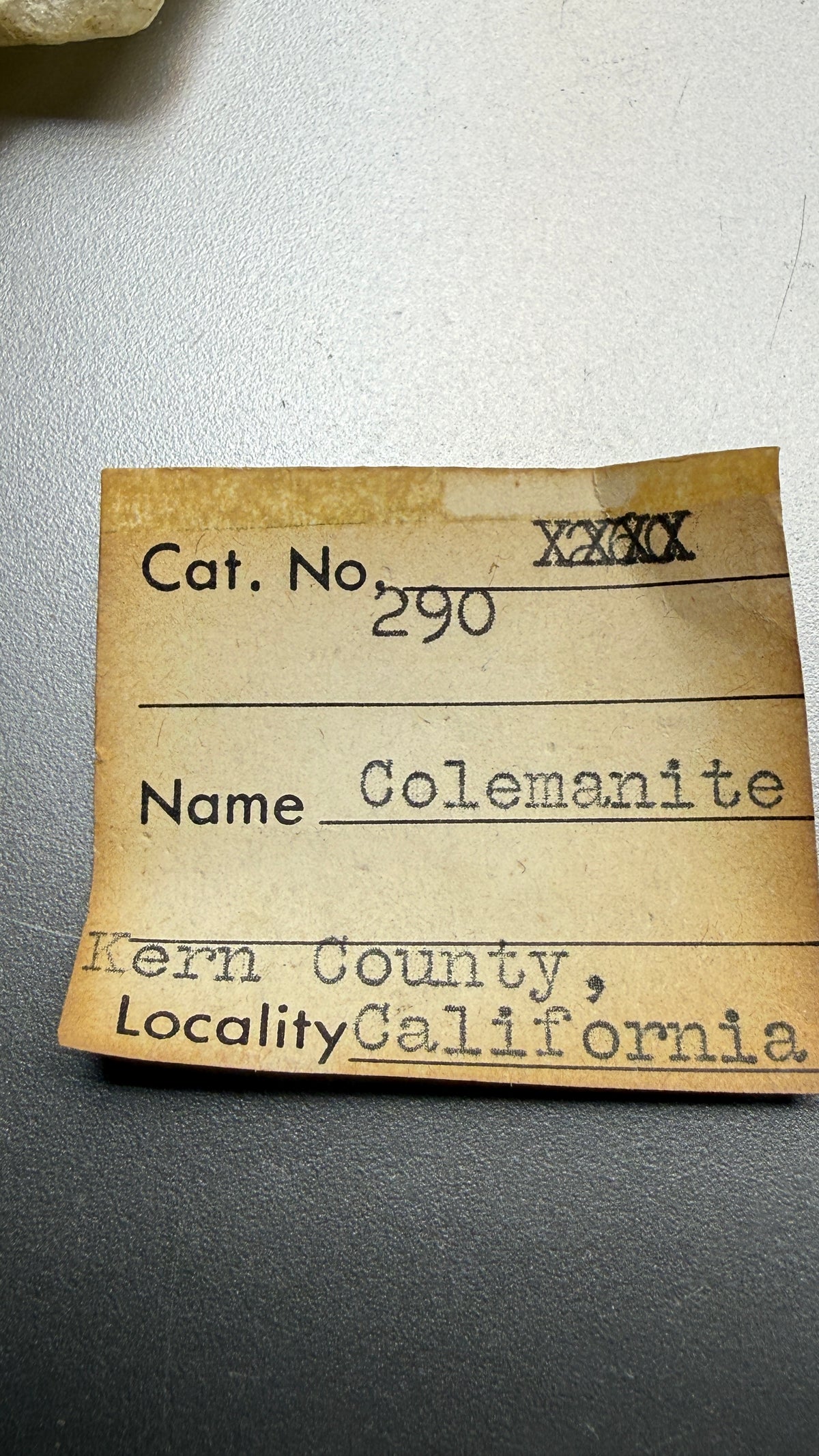 Colemanite– Kern County, California