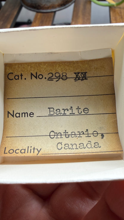 Barite– Ontario, Canada