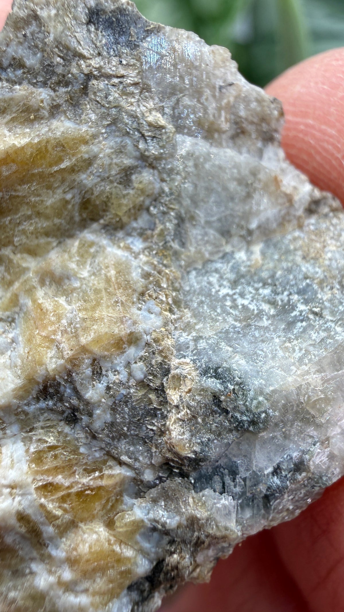 Wagnerite (“Kjerulfine”)- Kjerulfine Mine, Havredal, Bamble, Telemark, Norway