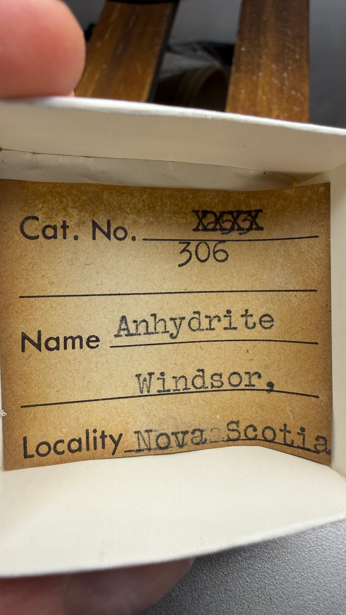 Anhydrite- Windsor, Hants County, Nova Scotia, Canada