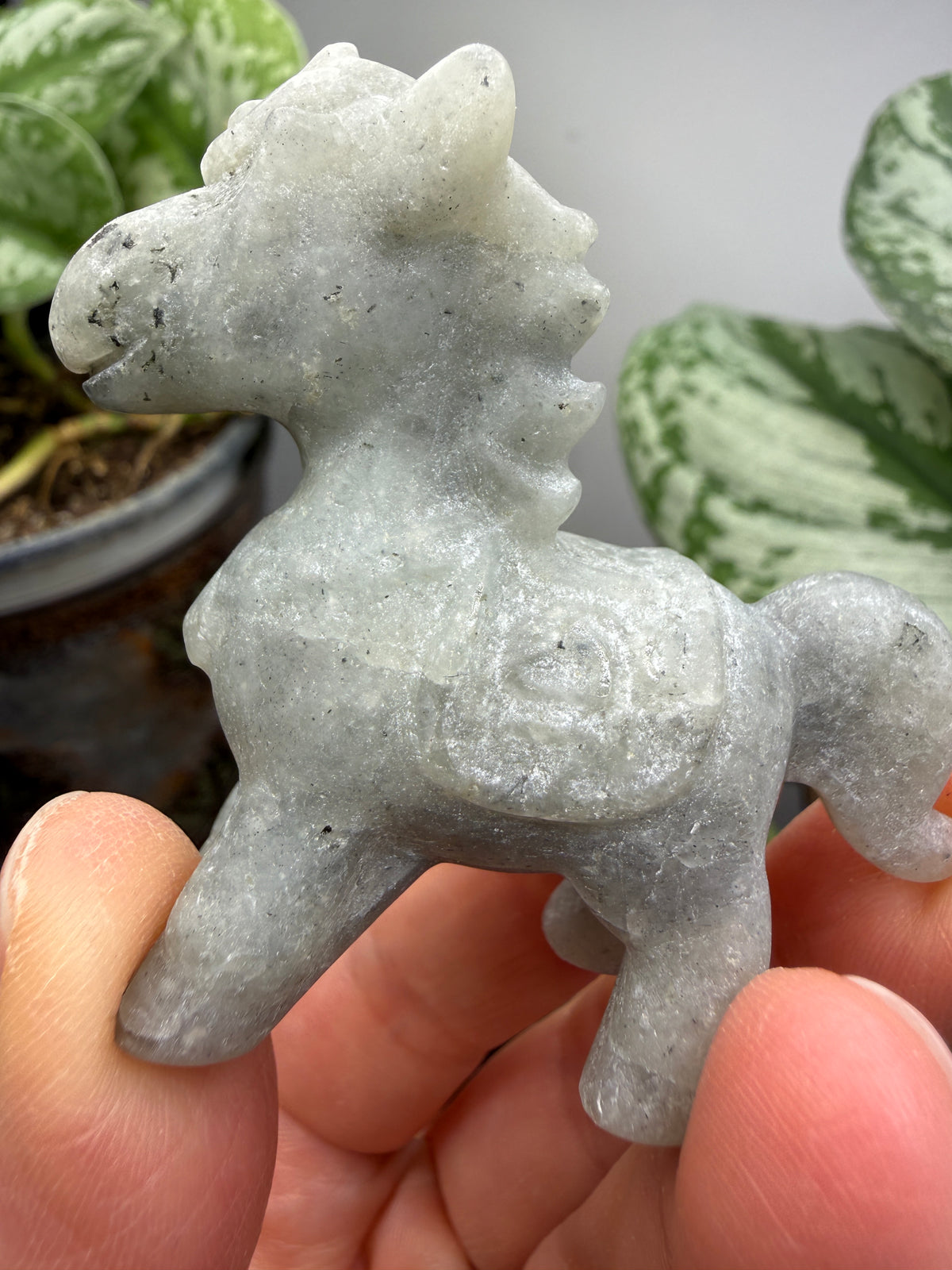 Labradorite Horse Crystal Carving- 2.3 inches