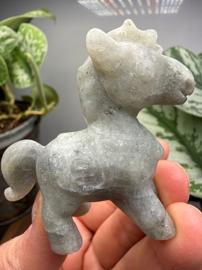 Labradorite Horse Crystal Carving- 2.3 inches