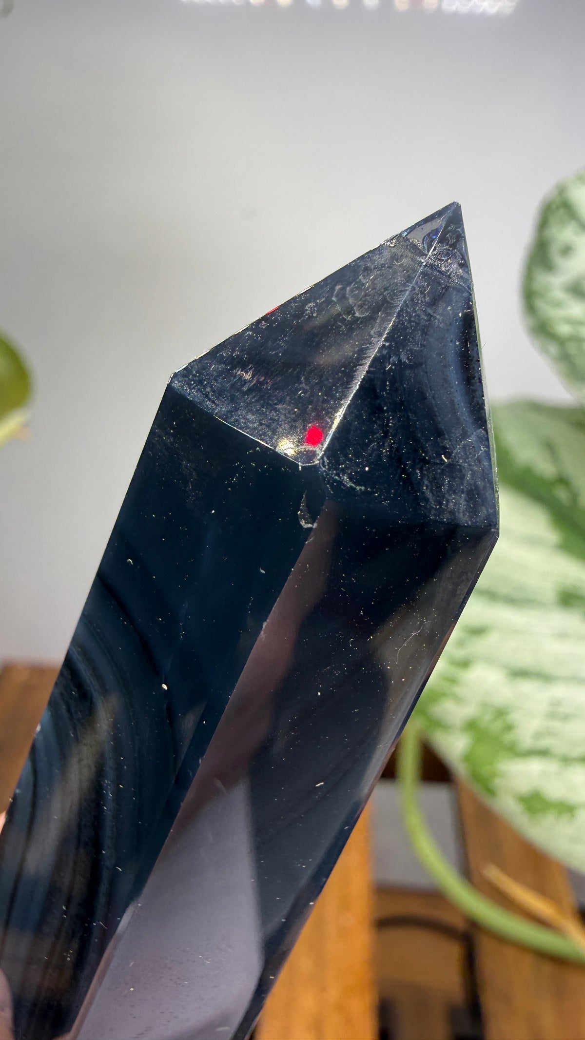 Black Agate Tower/Point- 3.7 inches