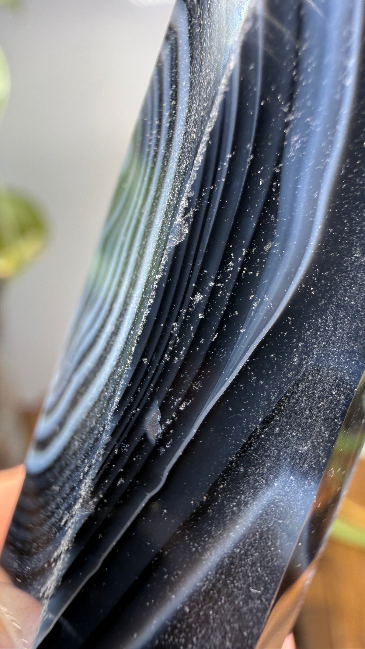 Black Agate Tower/Point- 2.6 inches