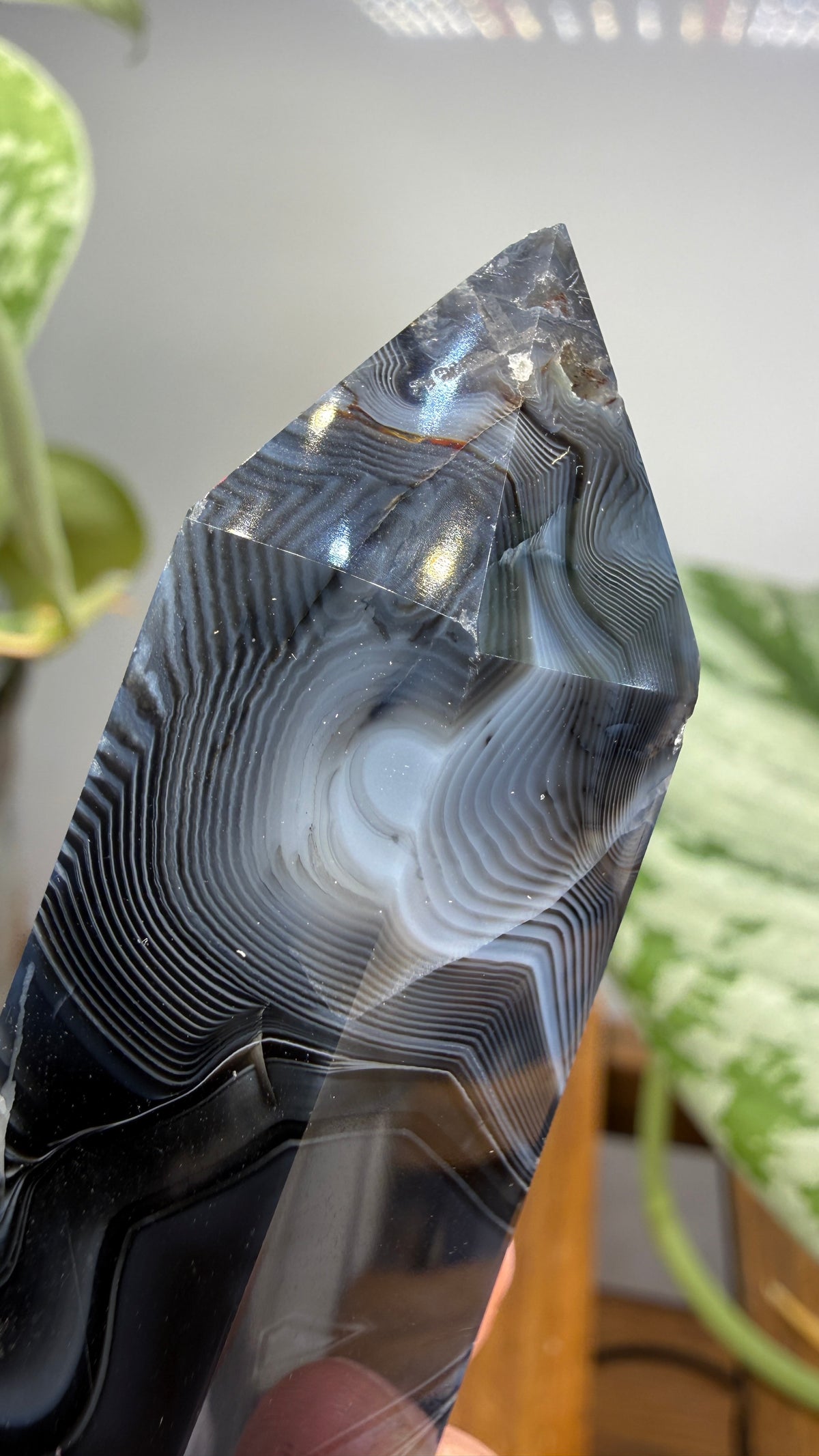 Black Agate Tower/Point- 2.9 inches
