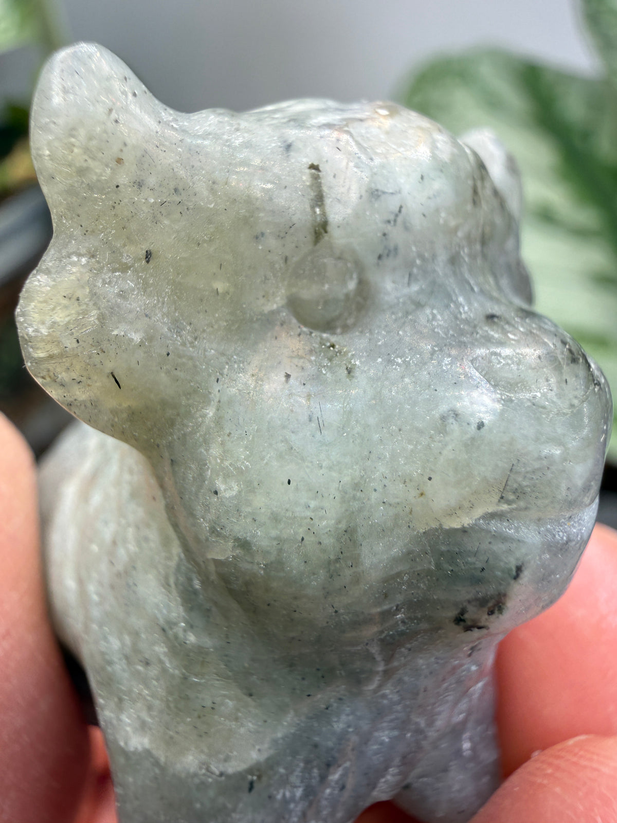 Labradorite Highland Cow Crystal Carving- 1.5 inches