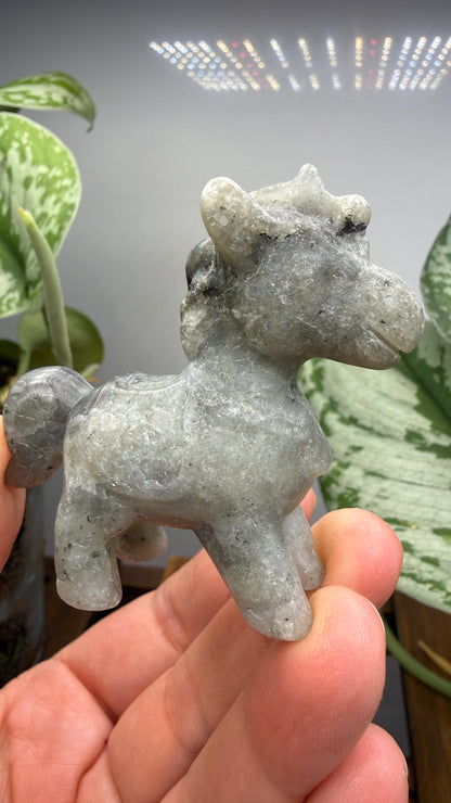 Labradorite Horse Crystal Carving- 2.3 inches