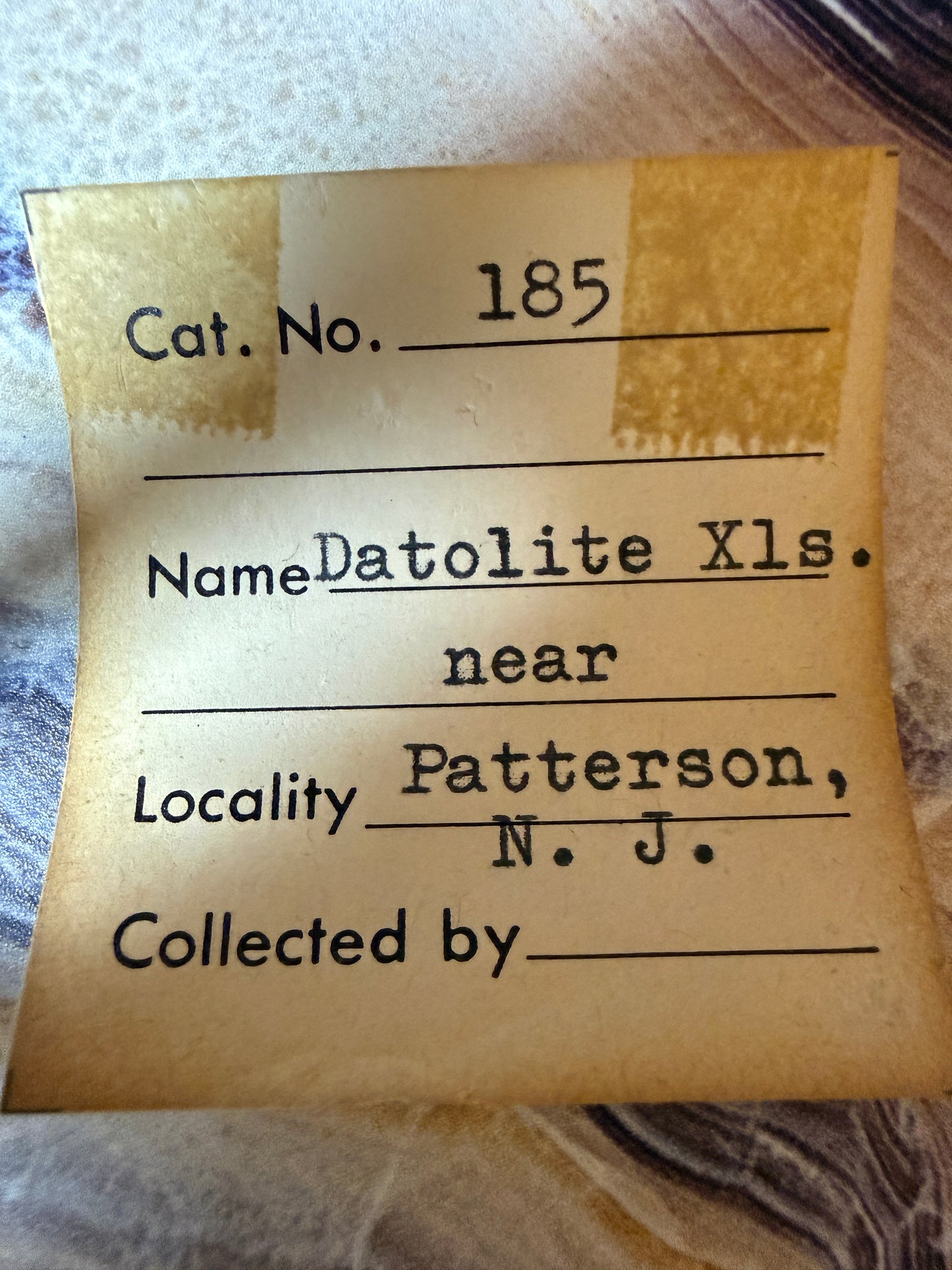 Datolite- Upper New Street Quarry, Paterson, Passaic County, New Jersey, USA